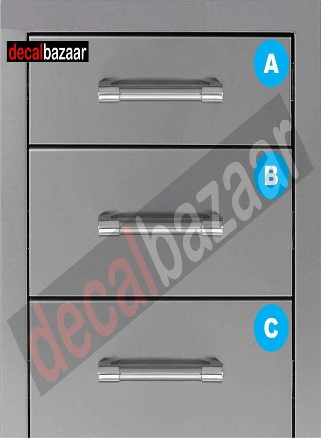 Decalbazaar A to Z Alphabet Round Letter Labels (Set 2), Vinyl Glossy Finish, 1 Inch, Sky Blue, Indoor Outdoor Use - Image 4